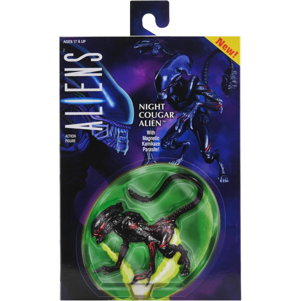 NECA Aliens 7in Fig-Ultimate Kenner Tribute Night Cougar Alien Image 1