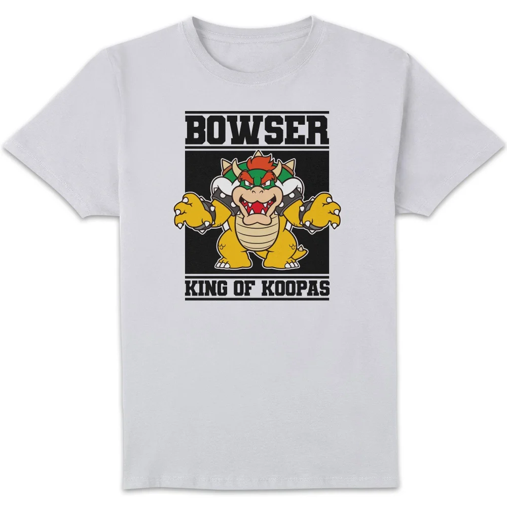 Nintendo Super Mario Bowser King Of Koopas Unisex T-Shirt - White - S Image 1