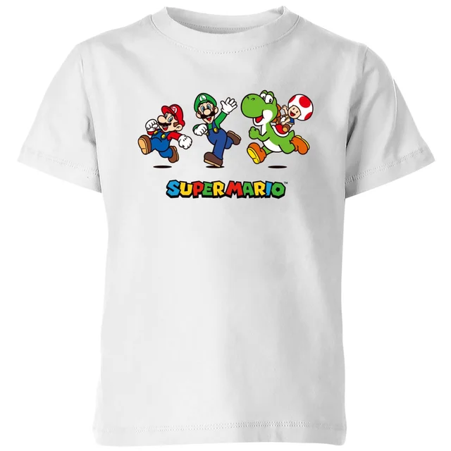 Nintendo Super Mario Running Pose Kids' T-Shirt - White