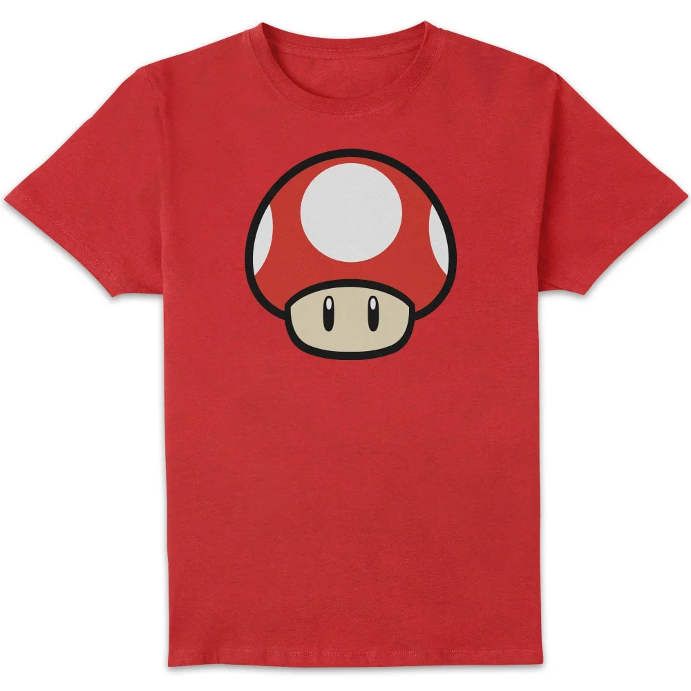 Nintendo Super Mario Power Up Mushroom Unisex T-Shirt - Red - S Image 1