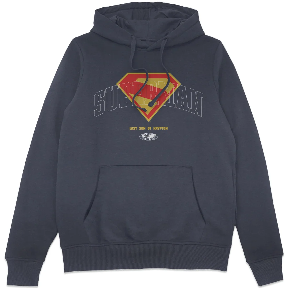 DC Comics Superman 'Last Son Of Krypton' Hoodie - Navy - S Image 1