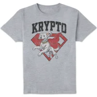 DC Comics Superman Krypto Unisex T-Shirt - Grey - undefined undefined