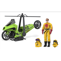 Mask Condor 5inch Vehicle with Chopper 1/24 Scale Figure Set