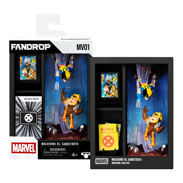 Fandrop Marvel Wave 1 Figure 2 Pack Wolverine Vs Sabretooth