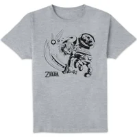 The Legend of Zelda Link And Navi Unisex T-Shirt - Grey