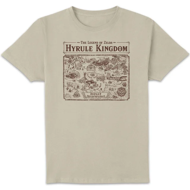 The Legend of Zelda Map Of Hyrule Unisex T-Shirt - Cream