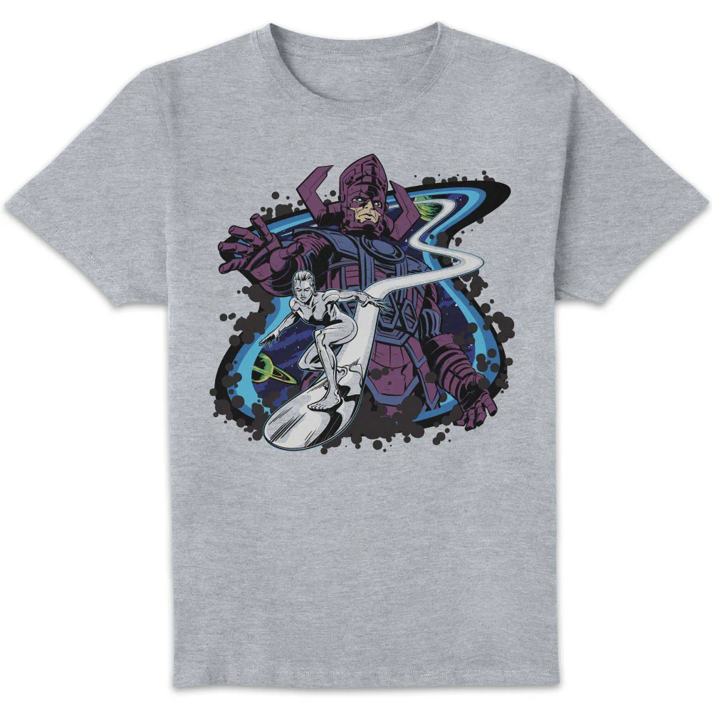 Marvel Fantastic Four Galactus And Silver Surfer Unisex T-Shirt - Grey - S Image 1
