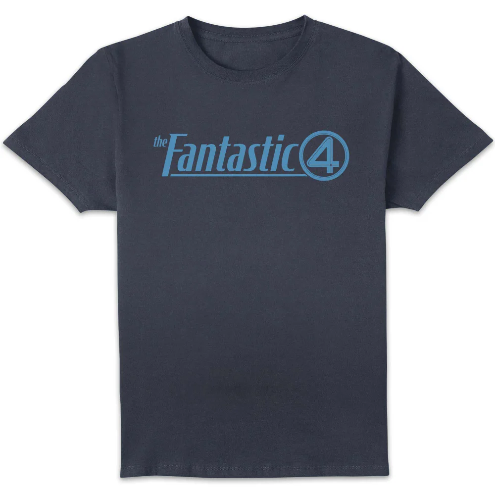 Marvel Fantastic Four Core Logo Unisex T-Shirt - Navy - S Image 1