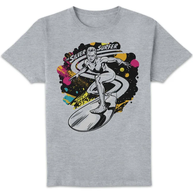 Marvel Fantastic Four Silver Surfer Unisex T-Shirt - Grey