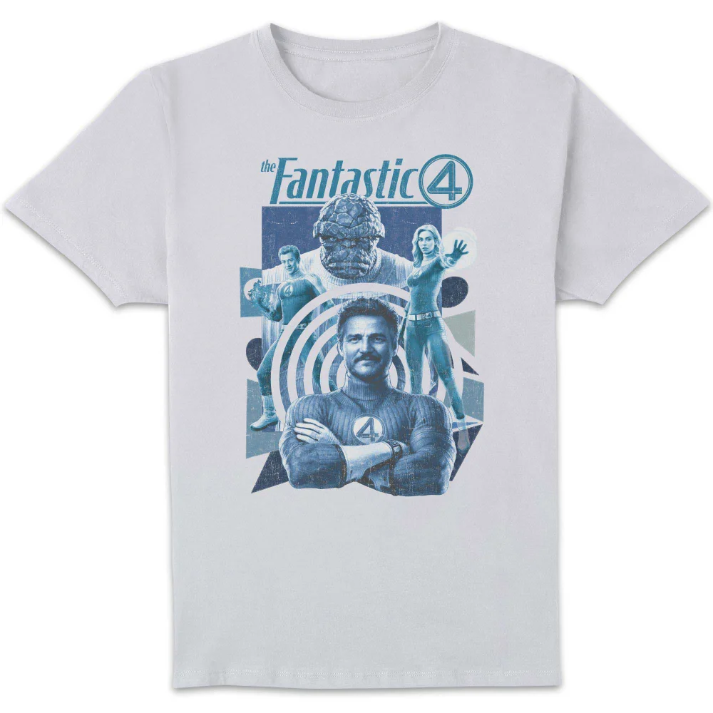 Marvel Fantastic Four Group Pose Unisex T-Shirt - White - S Image 1