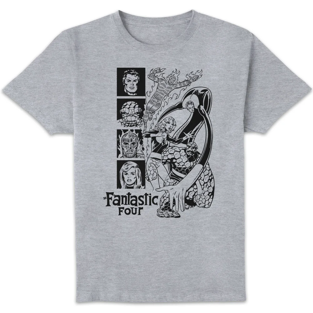 Marvel Fantastic Four Character Looks Unisex T-Shirt - Grey - XL Image 1