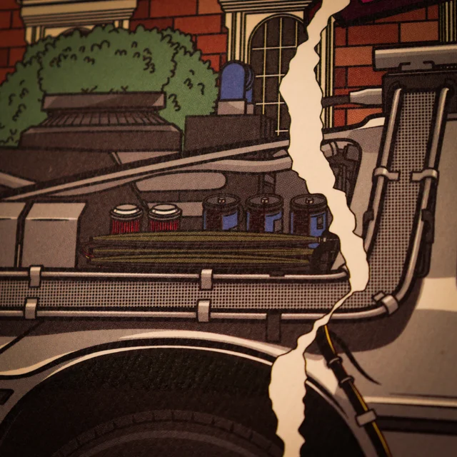 Back to the Future 40th Anniversary Hill Valley Art Print