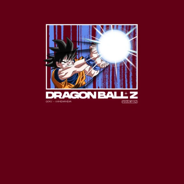 Dragon Ball Z Goku Kamehameha Profile Unisex T-Shirt - Burgundy