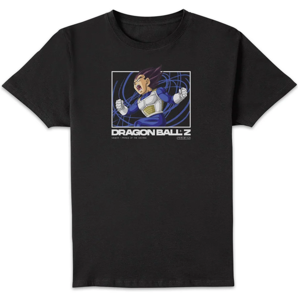 Dragon Ball Z Vegeta Profile Unisex T-Shirt - Black - S Image 1