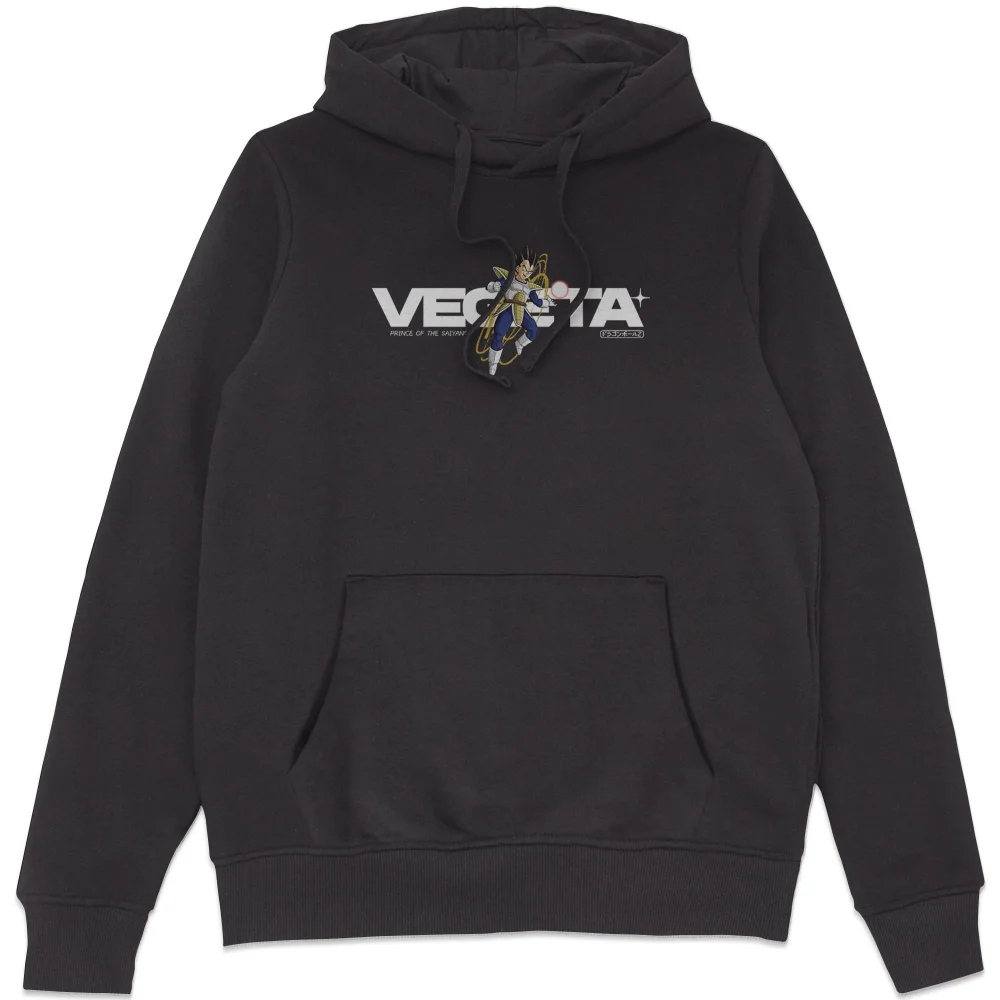 Dragon Ball Z Vegeta Style Hoodie - Black - S Image 1
