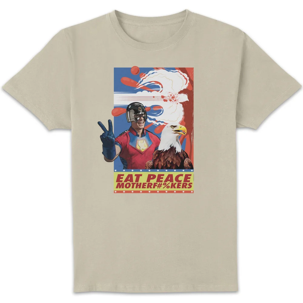 DC Comics Peacemaker Eat Peace Motherf#%kers Unisex T-Shirt - Cream - S Image 1