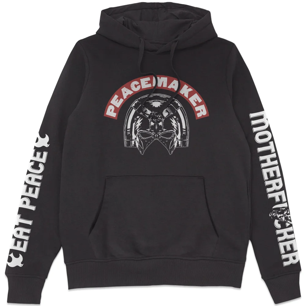 DC Comics Peacemaker Eat Peace Motherf#%kers Hoodie - Black - S Image 1