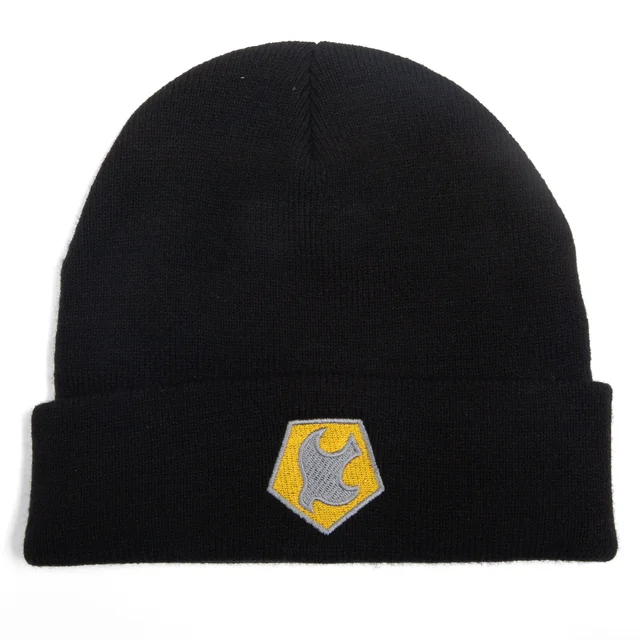 DC Comics Peacemaker Helmet Symbol Embroidered Beanie - Black