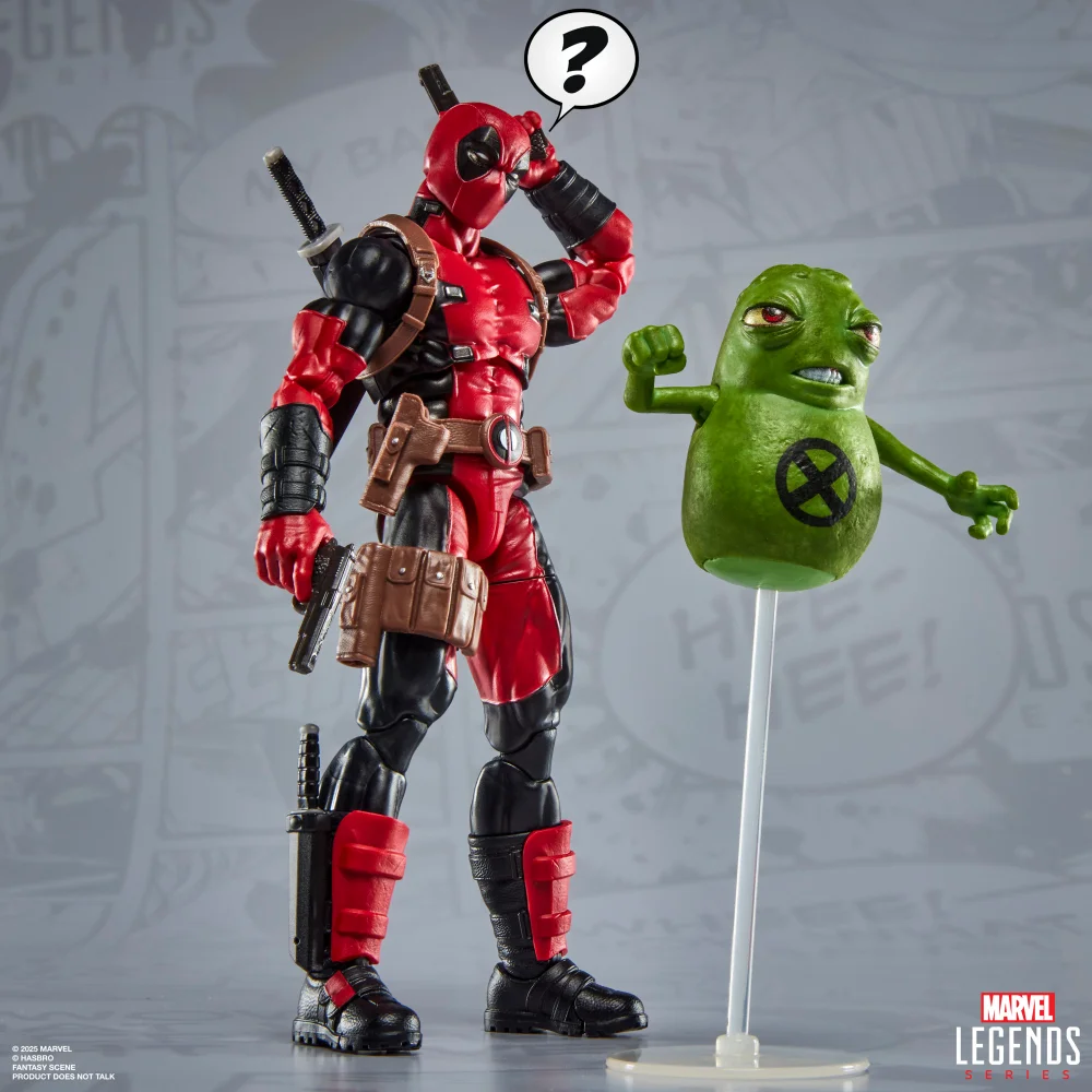 Marvel Legends Maximum Series Deadpool, 6" Deadpool Comics Collectible Action Figure with Doop Image 1