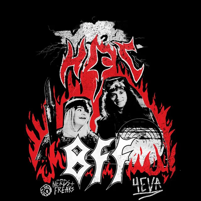 Stranger Things BFFs 4EVA! Unisex T-Shirt - Black