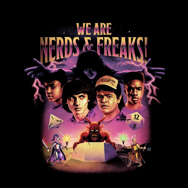 Stranger Things We Are Nerds And Freaks! Unisex T-Shirt - Black
