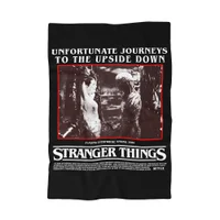 Stranger Things Unfortunate Journeys To The Upside Down Fleece Blanket
