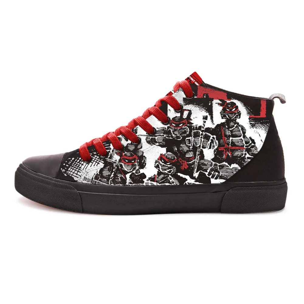 Akedo x TMNT Our Master Taught Us Well High Top - Black / Black - UK 9 / EU 43 / US Men's 9.5 / US Women's 11 Image 1