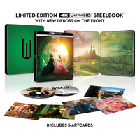 Wicked 4K UHD & Blu-Ray Steelbook & Artcards