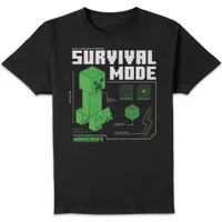 Minecraft Survival Unisex T-Shirt - Black - undefined undefined