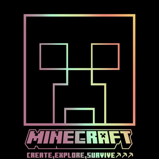Minecraft Create Explore Survive Unisex T-Shirt - Black