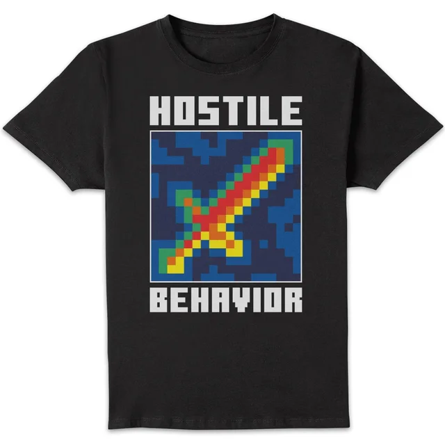 Minecraft Hostile Behavior Unisex T-Shirt - Black