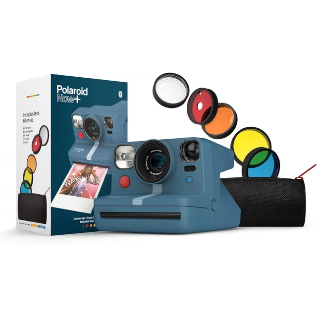 Polaroid Now+ Instant Camera I-Type - Calm Blue