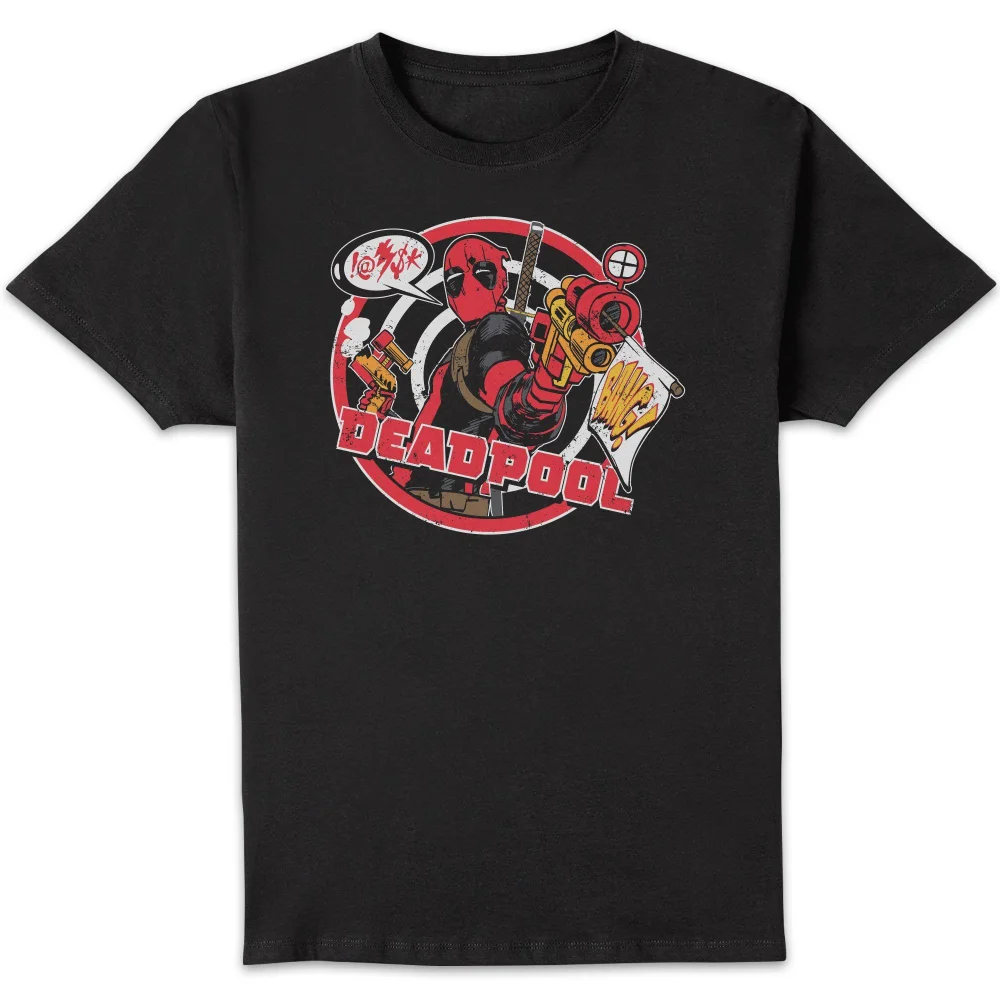 Marvel Deadpool Badge Unisex T-Shirt - Black - S Image 1
