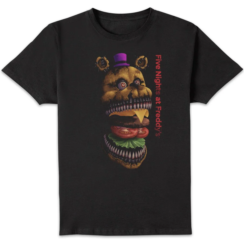 Five Nights at Freddy's Midnight Snack Burger Unisex T-Shirt - Black - S Image 1