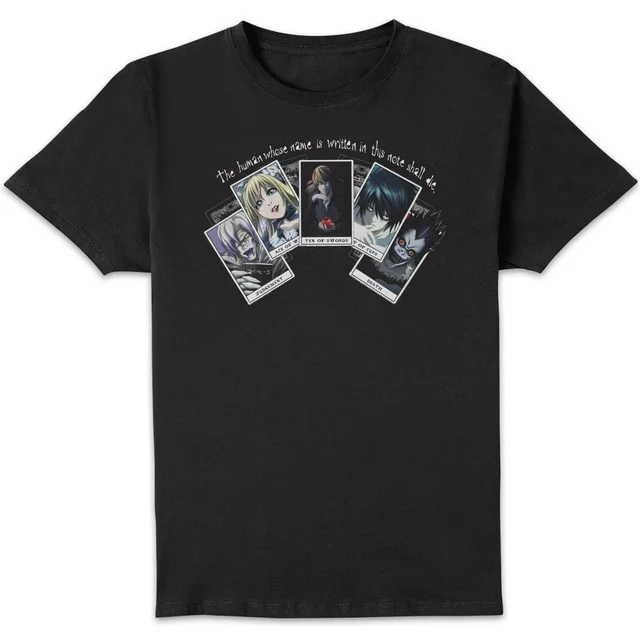 Death Note Playing Cards Unisex T-Shirt - Black