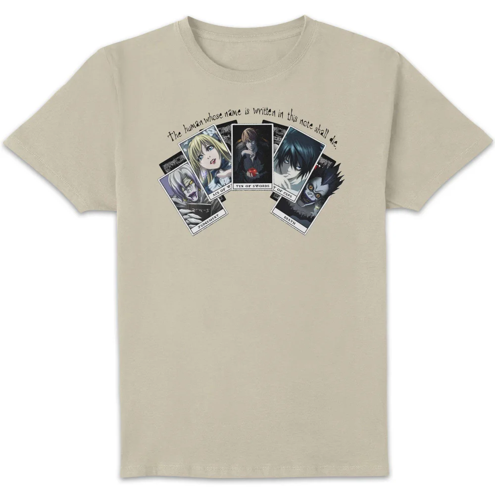 Death Note Playing Cards Unisex T-Shirt - Cream - S Image 1