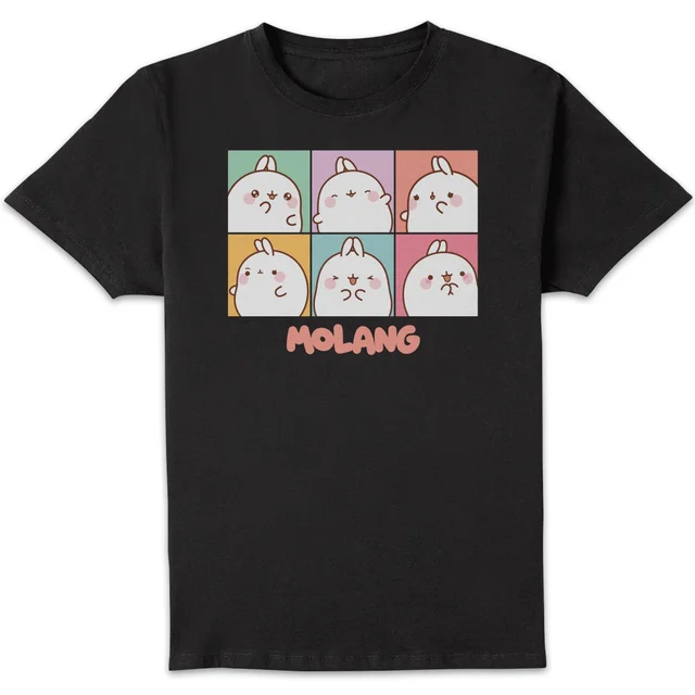 Molang Expression Boxes Unisex T-Shirt - Black