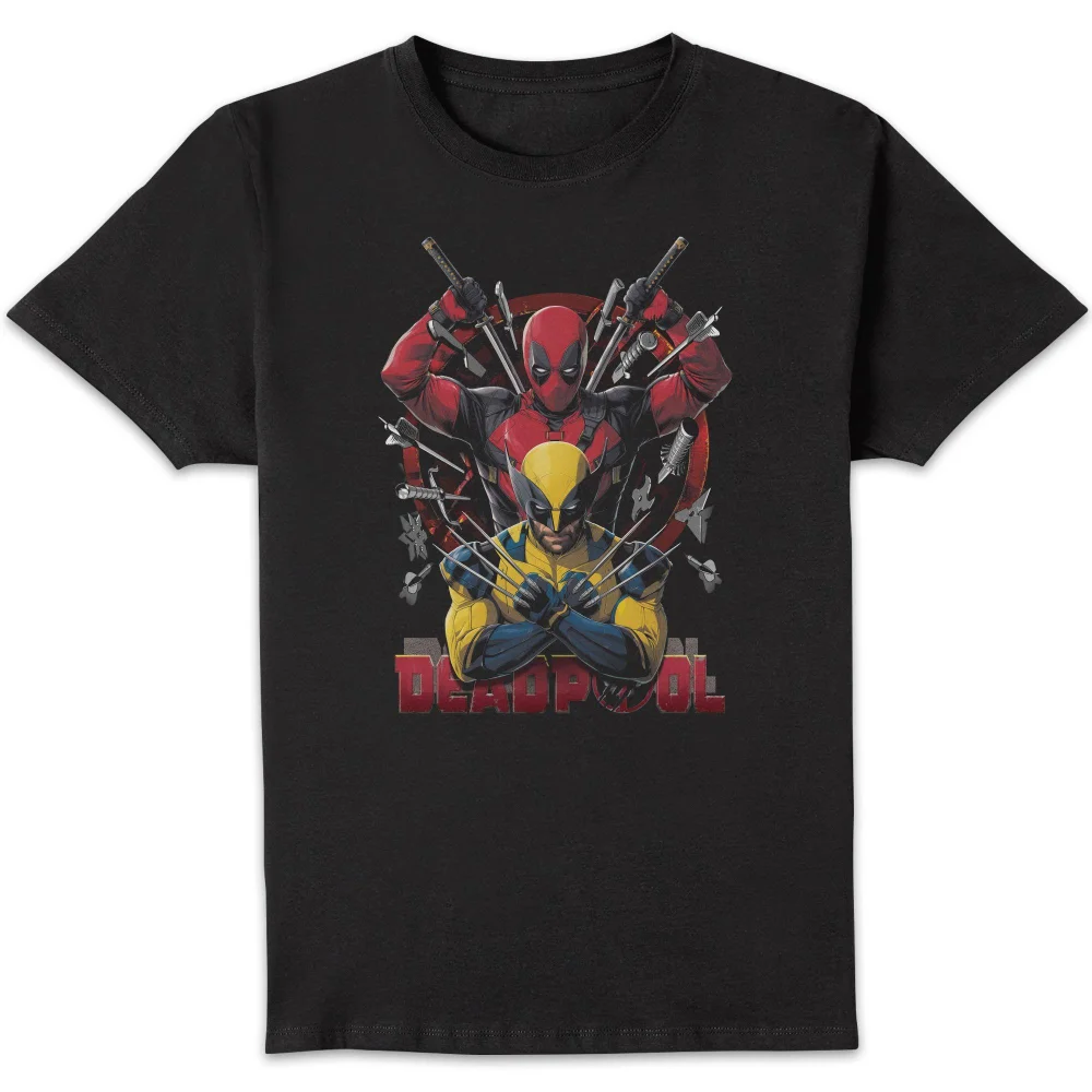 Marvel Deadpool/Wolverine Weapons Unisex T-Shirt - Black - S Image 1