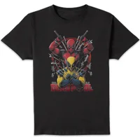 Marvel Deadpool/Wolverine Weapons Unisex T-Shirt - Black - undefined undefined