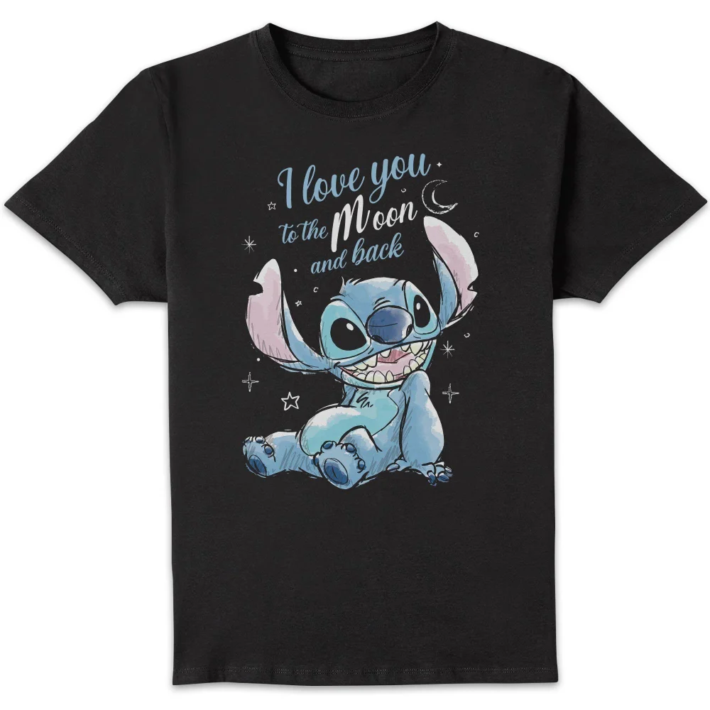 Disney I Love You To The Moon And Back Unisex T-Shirt - Black - S Image 1