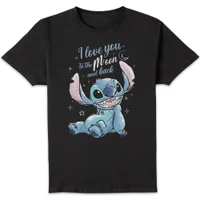 Disney I Love You To The Moon And Back Unisex T-Shirt - Black