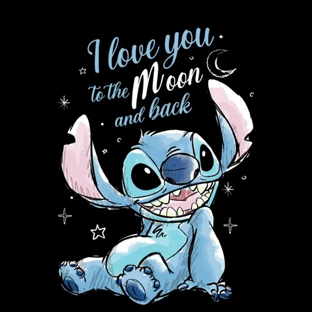 Disney I Love You To The Moon And Back Unisex T-Shirt - Black