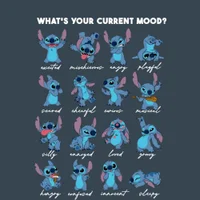 Disney Stitch Emotions Unisex T-Shirt - Charcoal