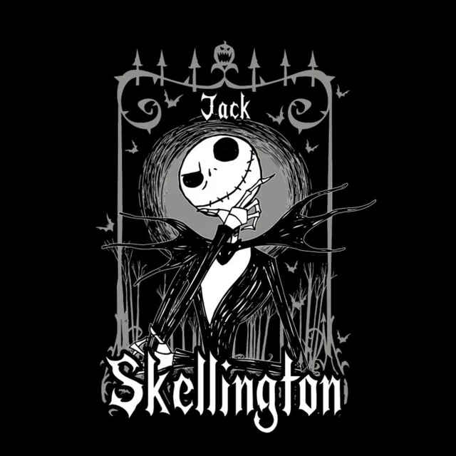 The Nightmare Before Christmas Jack Skellington In Frame Unisex T-Shirt - Black