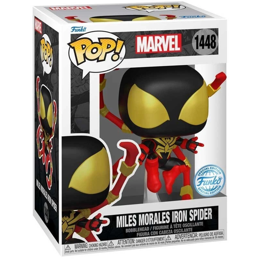 Spider-Man Miles Morales with Chimera Hunter Funko Pop! Marvel Comics Vinyl Figure Image 1
