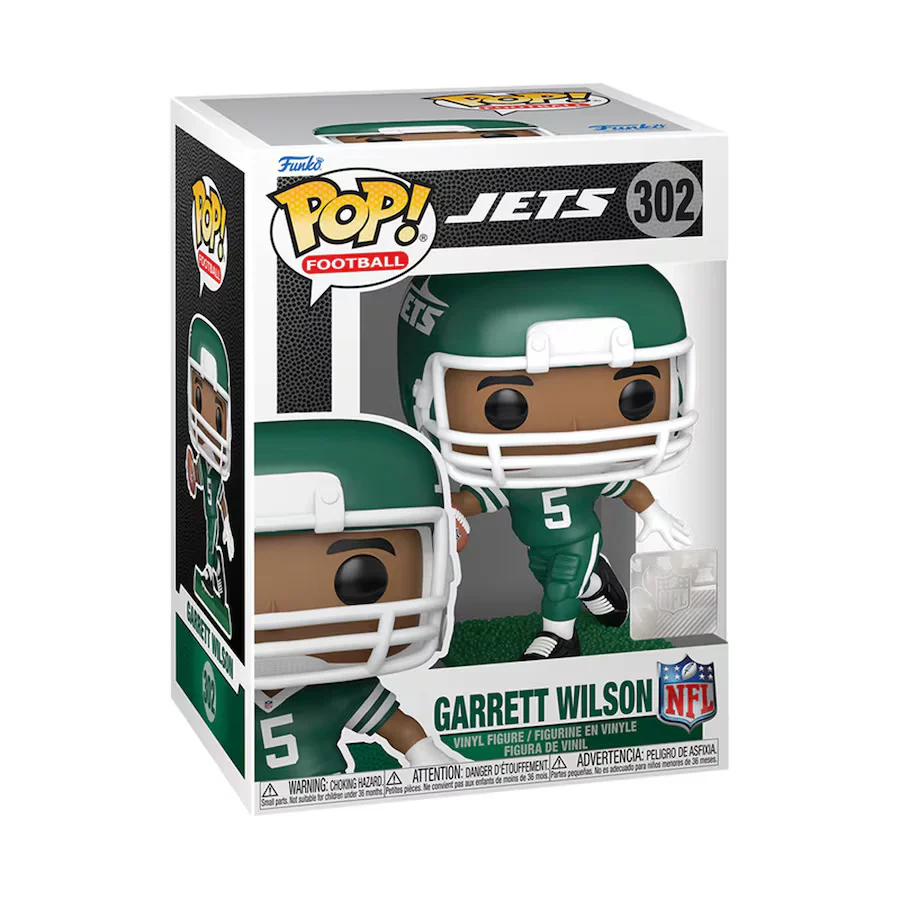 NFL New York Jets Garrett Wilson Funko Pop! Vinyl Figure (Color Variant) Image 1