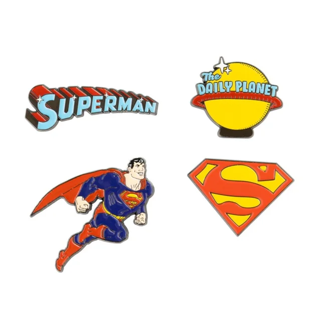DC Comics Superman 4 Pin Set