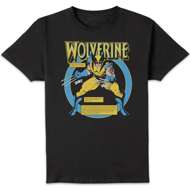 Marvel Wolverine Bio Unisex T-Shirt - Black