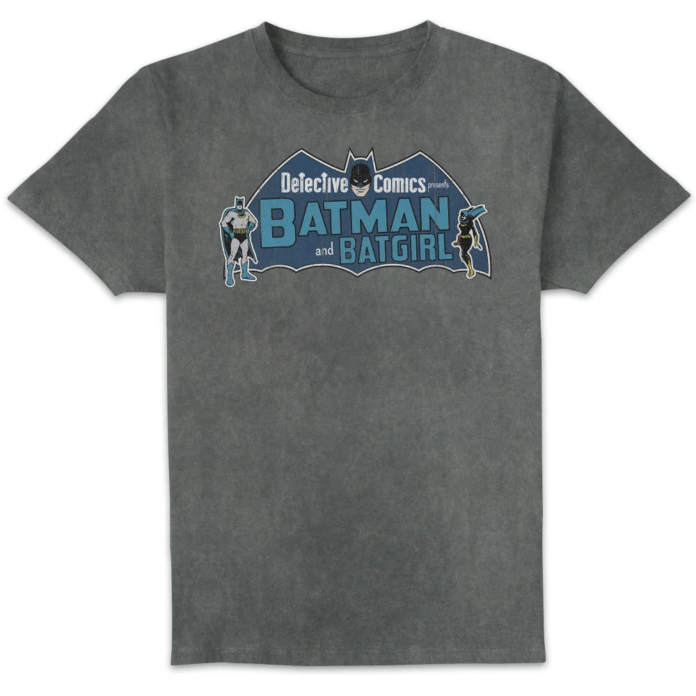 Detective Comics Presents Batman Unisex T-Shirt - Black Acid Wash - L Image 1