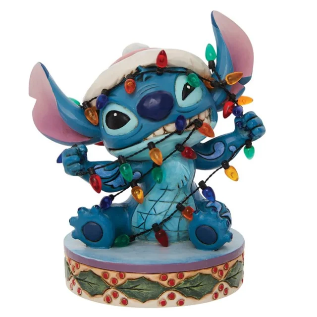 Enesco Stitch Wrapped in Lights Figurine (12cm)